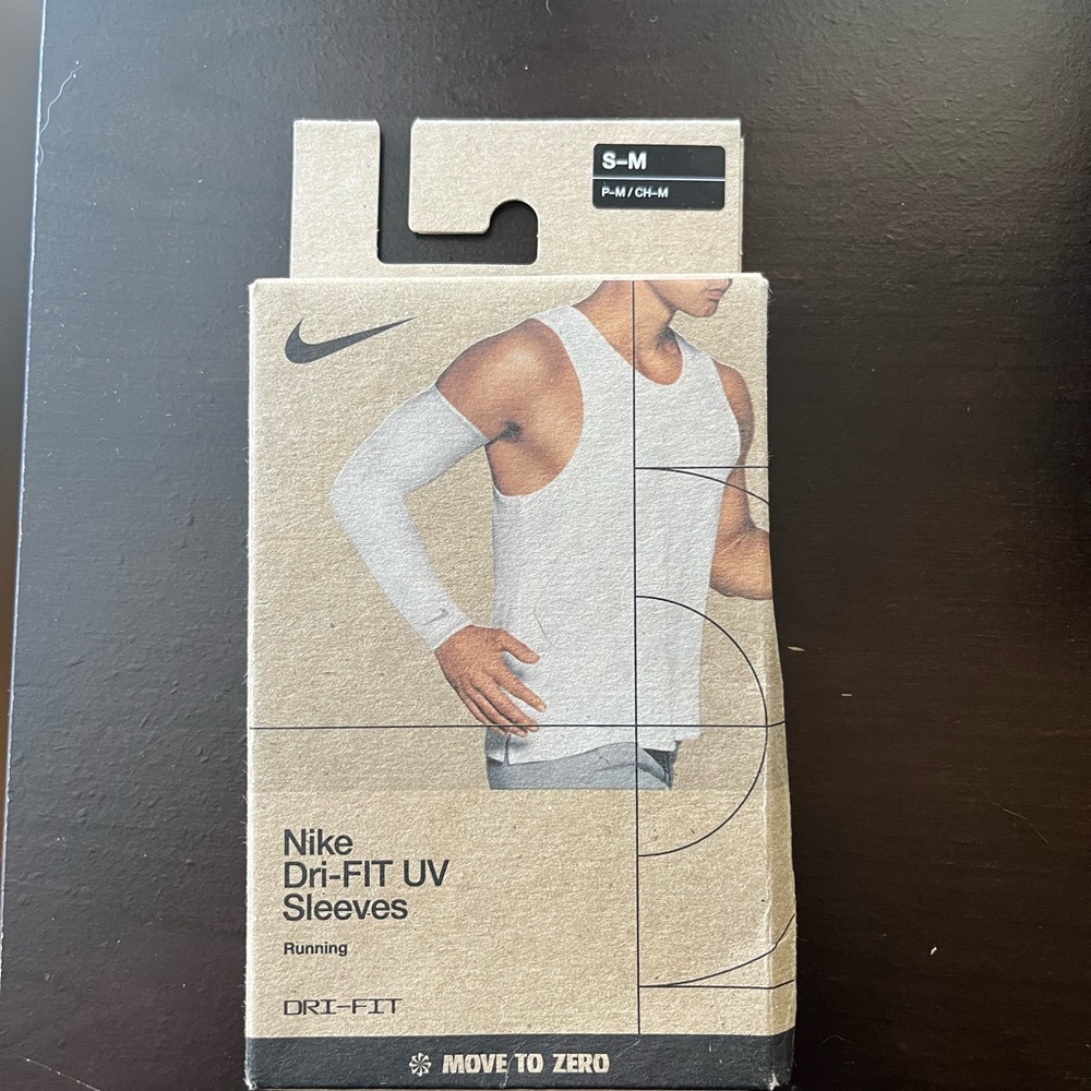 Nike Dri-fit white running sleeves